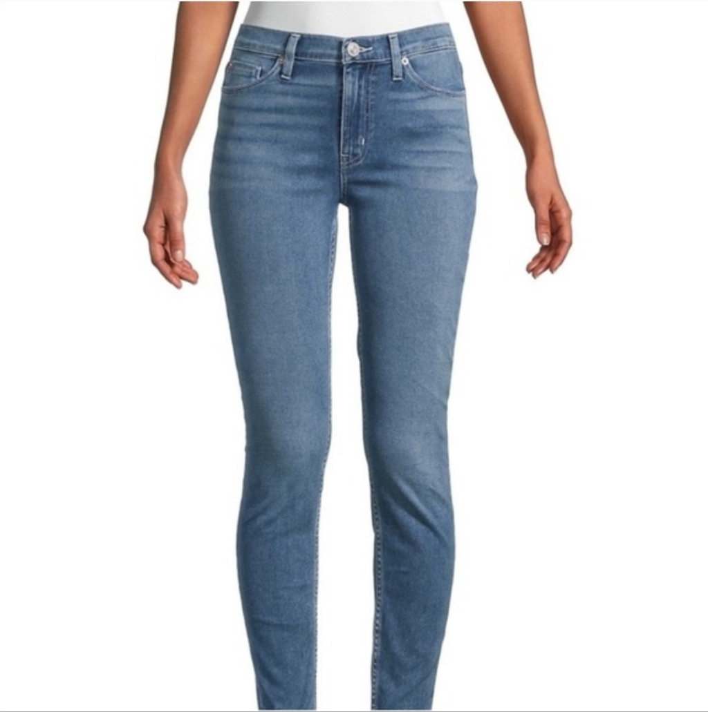 Hudson Natalie Mortal Women’s Dark Blue Wash Skinny Straight Jeans. Sz 27 Us 4